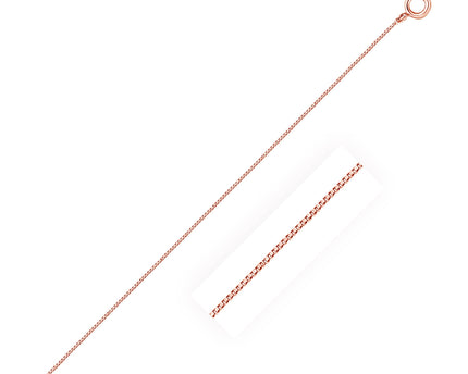 10k Rose Gold Classic Box Chain (0.45 mm)