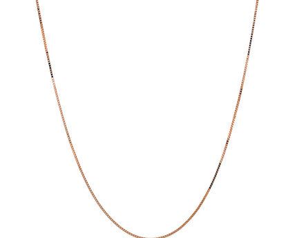 10k Rose Gold Classic Box Chain (0.45 mm)