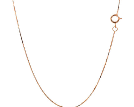 10k Rose Gold Classic Box Chain (0.45 mm)