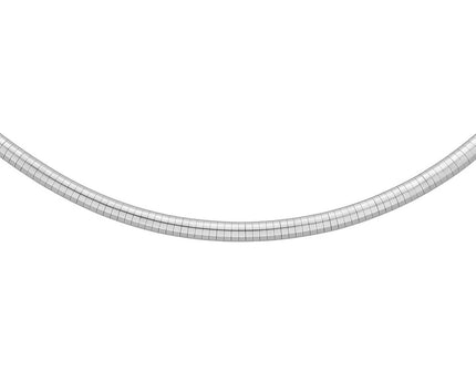 Sterling Silver Classic Omega Chain Necklace (6.0mm)