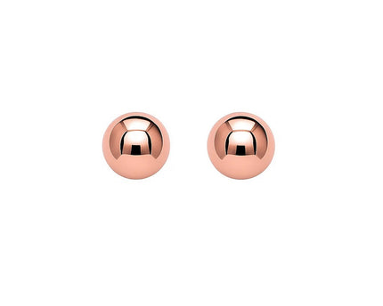 14k Rose Gold Ball Style Stud Earrings (3mm)