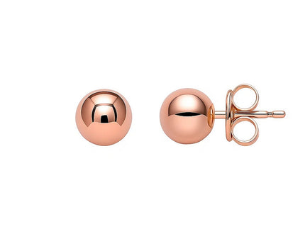 14k Rose Gold Ball Style Stud Earrings (3mm)