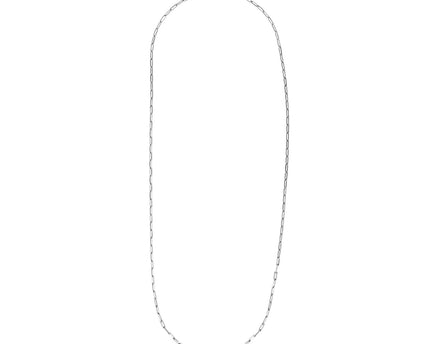 Sterling Silver Rhodium Plated Paperclip Chain (1.80 mm)