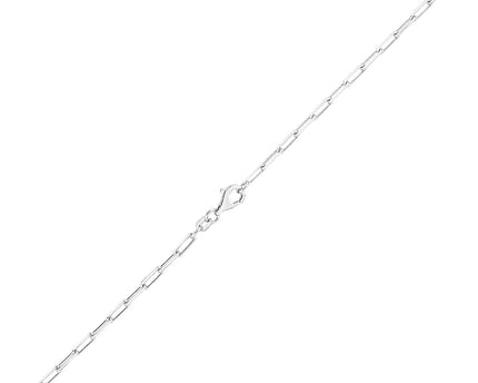 Sterling Silver Rhodium Plated Paperclip Chain (1.80 mm)