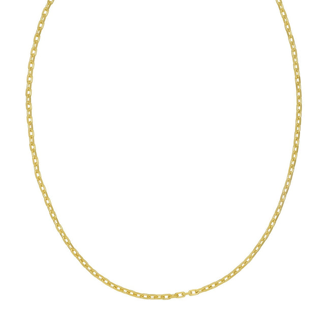 Sterling Silver Gold Plated French Cable Chain (2.80 mm)