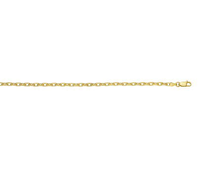 Sterling Silver Gold Plated French Cable Chain (2.80 mm)