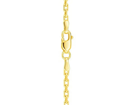 Sterling Silver Gold Plated French Cable Chain (2.80 mm)