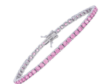Sterling Silver White CZ Tennis Bracelet (3.30 mm)