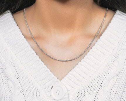 Sterling Silver 1.5mm Adjustable Sparkle Chain (1.50 mm)