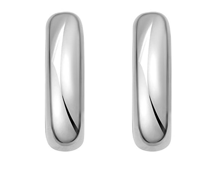 Sterling Silver Round Hoop Earrings
