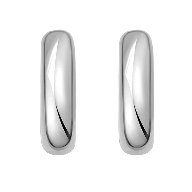 Sterling Silver Round Hoop Earrings