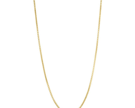 Sterling Silver Yellow Gold Plated Round Box Chain (2.10 mm)