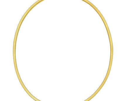 Gold Over Sterling Silver Cubogas Chain Necklace