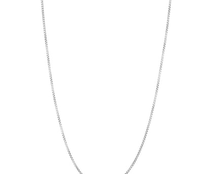Sterling Silver Rhodium Plated Rockstar Cut Round Box Chain (1.90 mm)