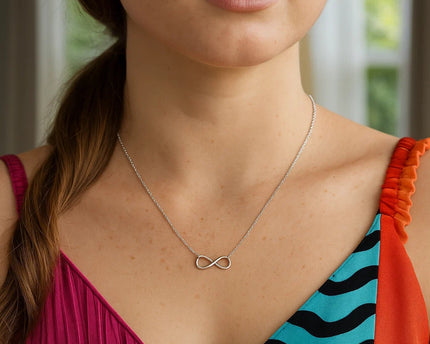 Sterling Silver Infinity Symbol Necklace