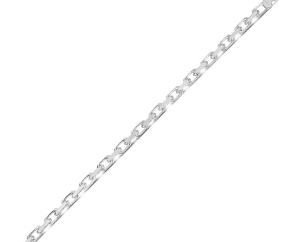 Sterling Silver Rhodium Plated French Cable Chain (5.60 mm)