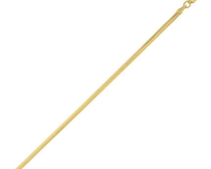Sterling Silver Yellow Gold Plated Oval Snake Chain (2.60 mm)