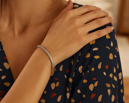Sterling Silver Cubogas Chain Bracelet