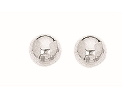Sterling Silver Ball Stud Earrings (6.00 mm)