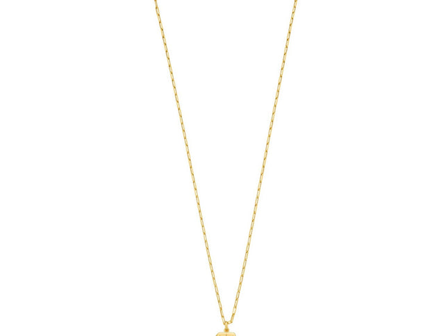Sterling Silver Gold Plated Cubic Zirconia Starburst Locket Necklace