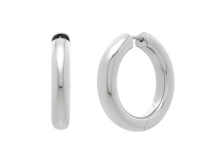 Sterling Silver Round Hoop Earrings