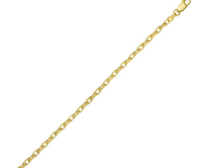 Sterling Silver Gold Plated French Cable Chain (3.40 mm)