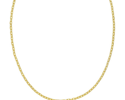 Sterling Silver Gold Plated French Cable Chain (3.40 mm)