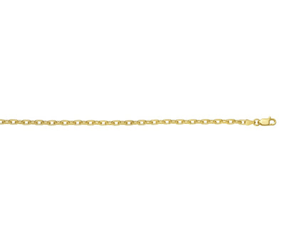 Sterling Silver Gold Plated French Cable Chain (3.40 mm)
