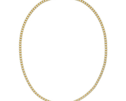 Sterling Silver with Gold Plated Ice Barrel Chain (4.00 mm)