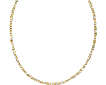 Sterling Silver with Gold Plated Ice Barrel Chain (4.00 mm)