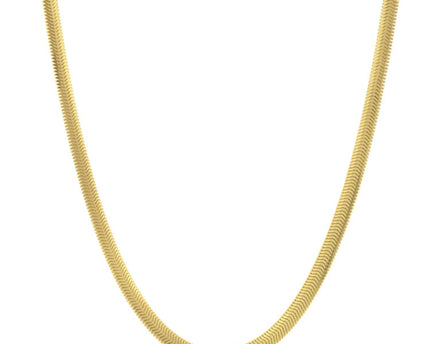 Sterling Silver Yellow Gold Plated Oval Snake Chain (4.20 mm)