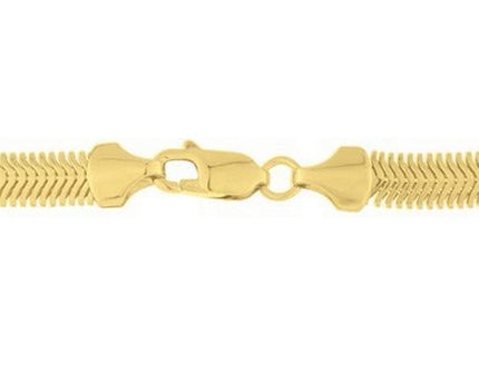 Sterling Silver Yellow Gold Plated Oval Snake Chain (4.20 mm)