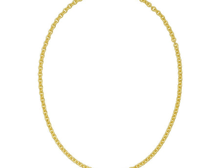 Sterling Silver Gold Plated Rolo Chain (4.70 mm)