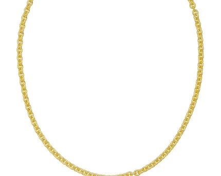 Sterling Silver Gold Plated Rolo Chain (4.70 mm)