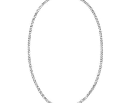 Sterling Silver Rhodium Plated Vintage Puffed Miami Cuban Chain (5.30 mm)