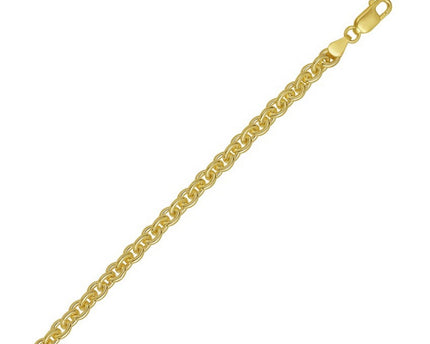 Sterling Silver Gold Plated Rolo Chain (5.70 mm)