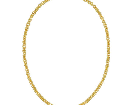Sterling Silver Gold Plated Rolo Chain (5.70 mm)