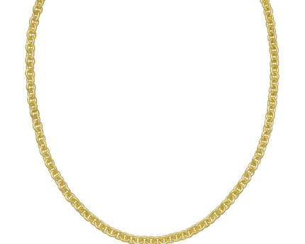 Sterling Silver Gold Plated Rolo Chain (5.70 mm)