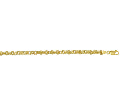 Sterling Silver Gold Plated Rolo Chain (5.70 mm)