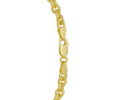 Sterling Silver Gold Plated Rolo Chain (5.70 mm)