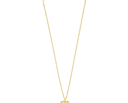 Sterling Silver Gold Plated Heart Locket Necklace
