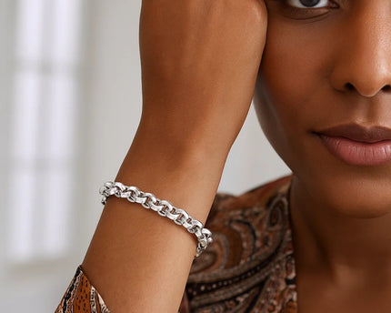 Sterling Silver Rolo Link Bracelet