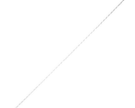Sterling Silver Rhodium Plated Petite Alternating Paperclip Chain (3.15 mm)
