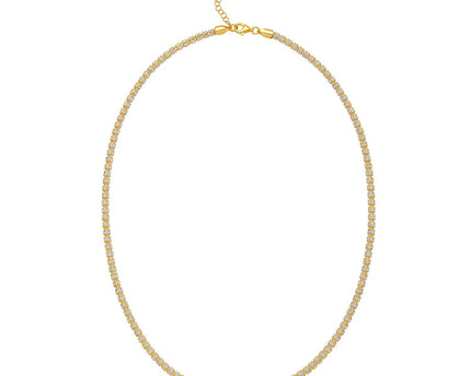 Sterling Silver with Gold Plated Ice Barrel Chain (3.80 mm)