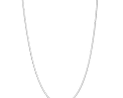 Sterling Silver Rhodium Plated Oval Snake Chain (2.60 mm)