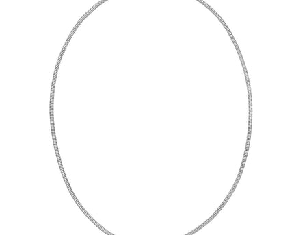 Sterling Silver Rhodium Plated Octagonal Snake Chain (2.40 mm)