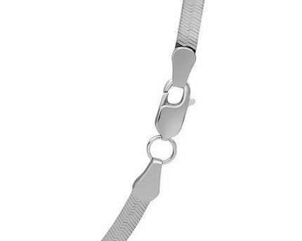 Sterling Silver Rhodium Plated Herringbone Chain (3.30 mm)