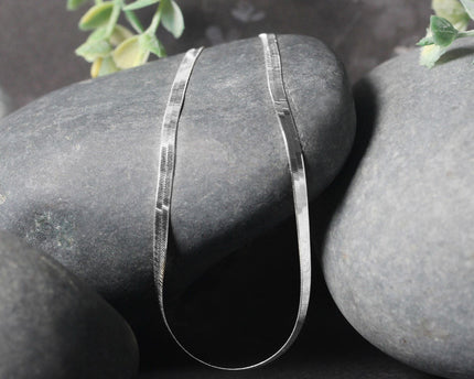 Sterling Silver Rhodium Plated Herringbone Chain (3.30 mm)