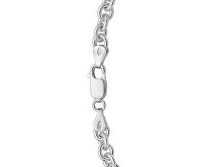 Sterling Silver Rhodium Plated Rolo Chain (5.70 mm)