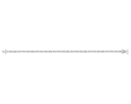 Sterling Silver Rhodium Plated CZ Tennis Necklace
